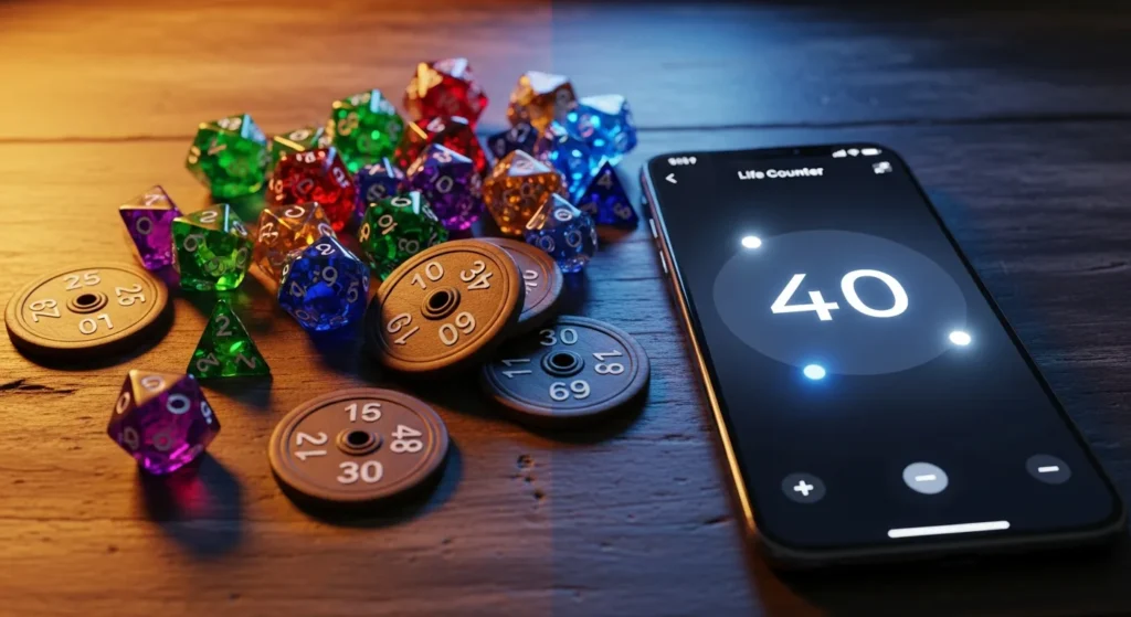 mtg digital life counter vs physical
